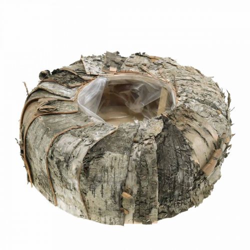 Floristik24 Växtkruka rund björkbark växtkruka Ø25cm H10cm