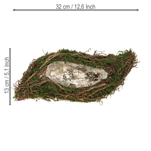 Artikel Plant Wave Vines liten växtskål med mossa 31×15×7 cm