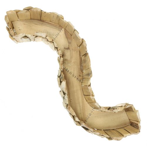 Floristik24 Vågplanter av trä, naturlig L76cm