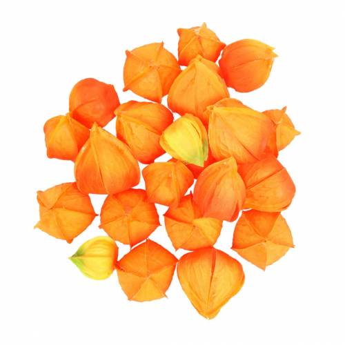 Physalis Orange Assorted 22st dekorativa konstgjorda blomblomsblommor