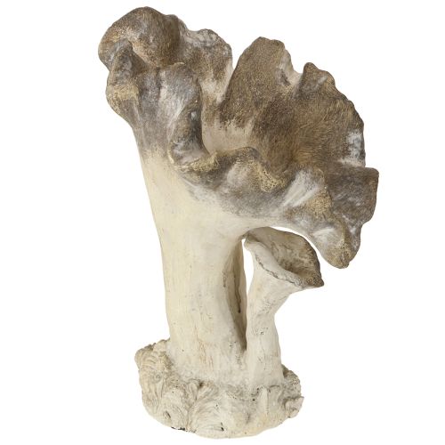 Svampdekoration gjuten stenfigur trädgårdsdekoration grå 18×16×25 cm