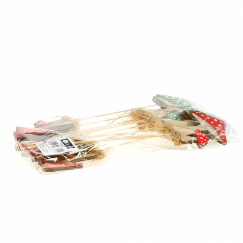 Floristik24 Svampar Sopp med pinne Höst Sorterad S28cm 12st
