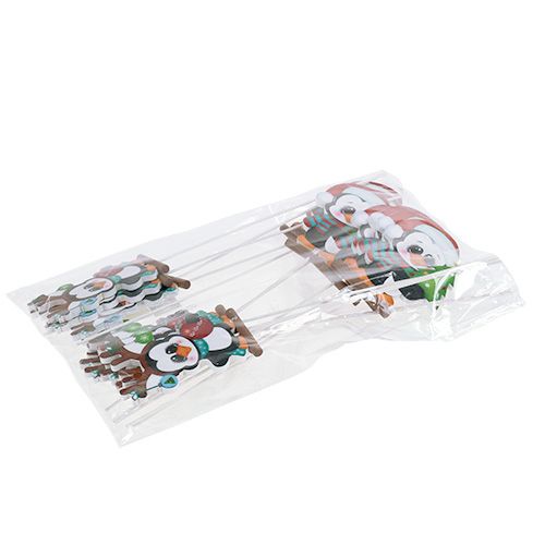 Floristik24 Pingvin på pinne 8,5cm 16 st