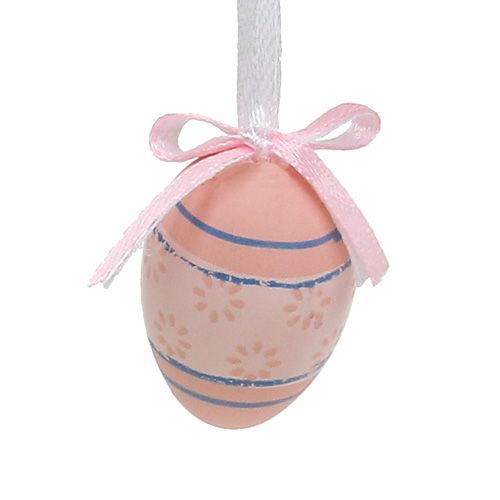 Floristik24 Plastägg för upphängning 4cm blå-rosa mix 36st