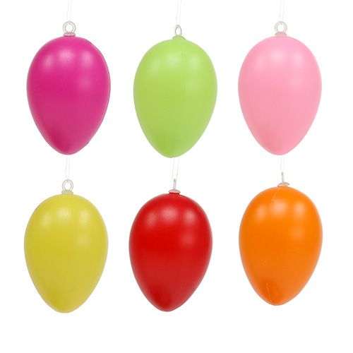 Floristik24 Plastägg 6 cm diverse 24st