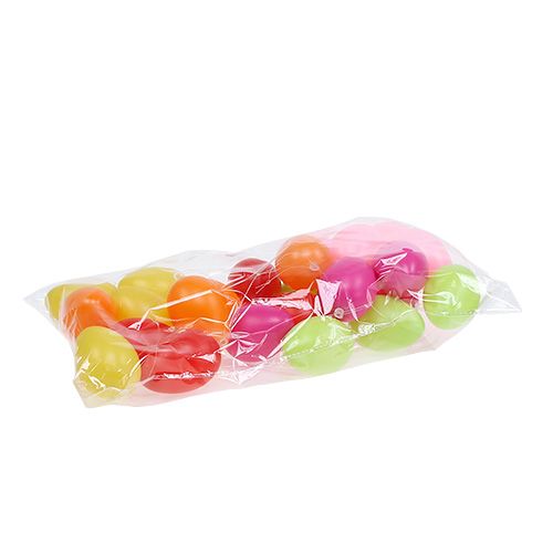Floristik24 Plastägg 6 cm diverse 24st