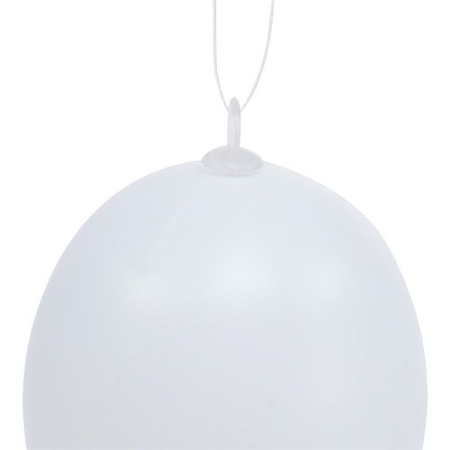 Floristik24 Plastägg att hänga 6cm vitt 12st