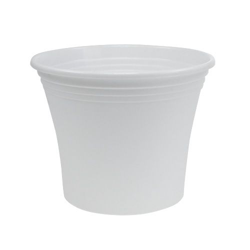 Artikel Plastkruka “Irys” vit Ø19cm H16cm 1 st