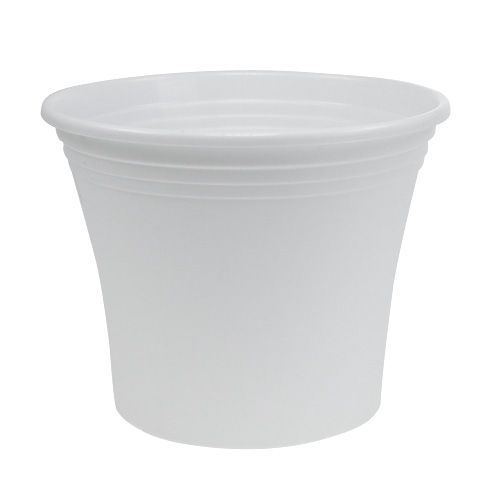 Artikel Plastkruka “Irys” vit Ø22cm H18cm 1 st