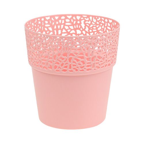 Floristik24 Plastplanter rosa Ø14,5cm H15,5cm 1st