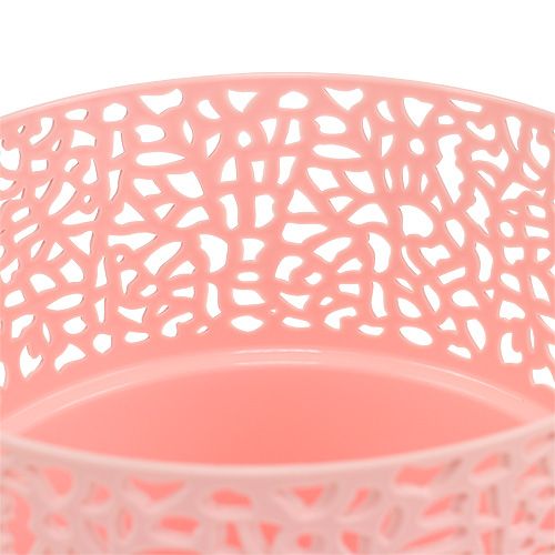 Floristik24 Plastkruka rosa Ø14,5cm H15,5cm 1 st