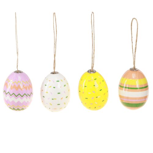 Artikel Plastpåskägg hängande i olika färger H3,5–5,5cm 24 st