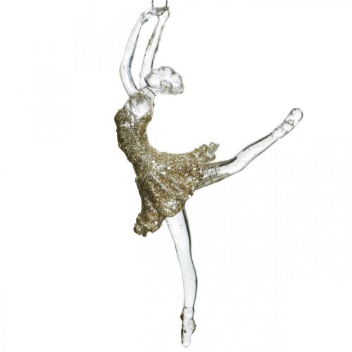 Floristik24 Dekorativ galgardansare, julgransdekoration, ballerina för upphängning H14/13cm 2st
