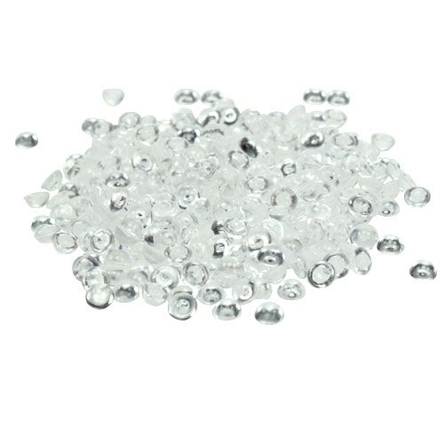 Floristik24 Dekorativ daggdropp transparent 4mm 130g