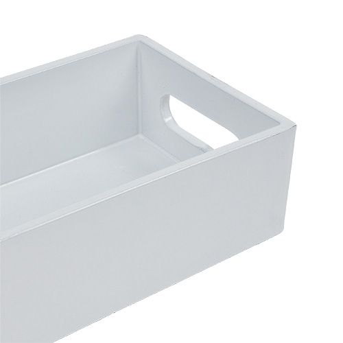 Floristik24 Plastskål vit 42cm x 10,5cm