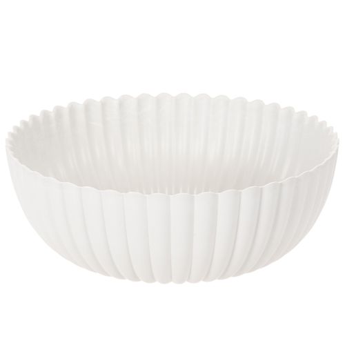 Dekorativ skål, räfflad, stor storlek 25 cm
