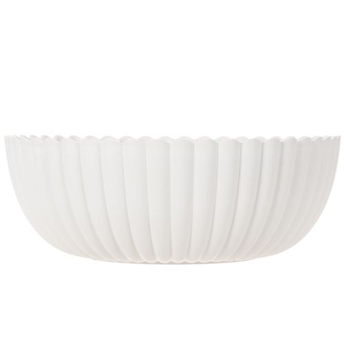 Dekorativ skål, räfflad, stor storlek 25 cm | Floristik24.se