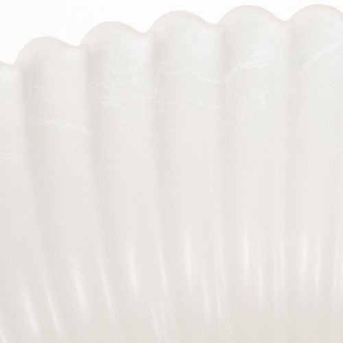 Dekorativ skål, räfflad, stor storlek 25 cm | Floristik24.se