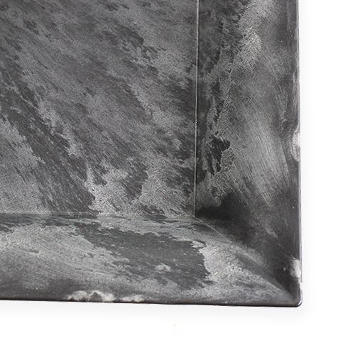 Floristik24 Fyrkantig plastplatta antracit 31cm x 31cm