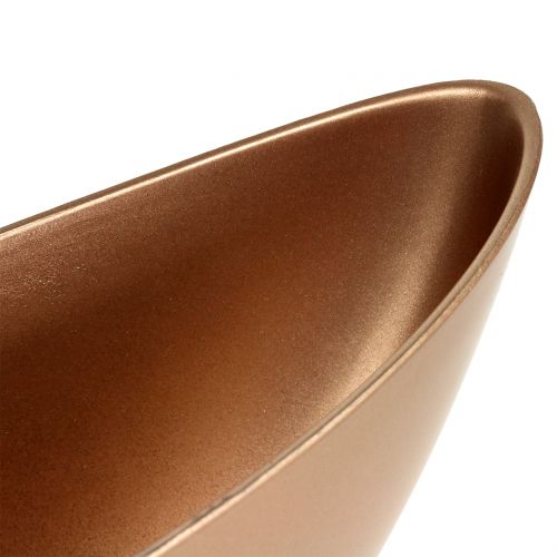 Floristik24 Dekorativ skål koppar 39cm x 12cm H13cm 1 st