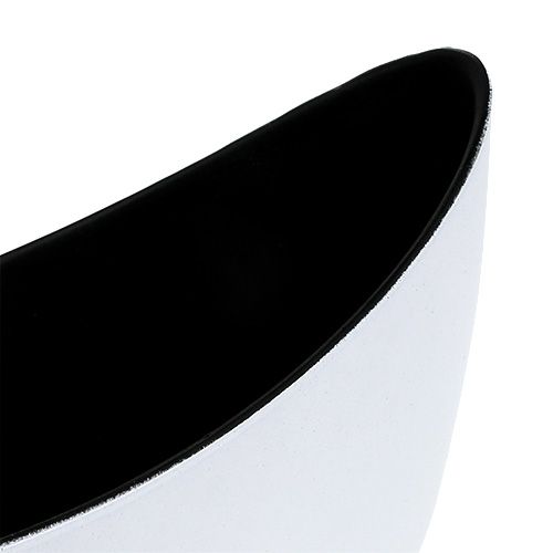 Floristik24 Plastbåt vit 20cm x 9cm H12cm