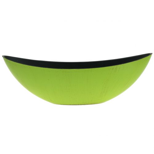Floristik24 Deco Bowl Plant Bowl Grön Svart 34cm x 11cm H11cm