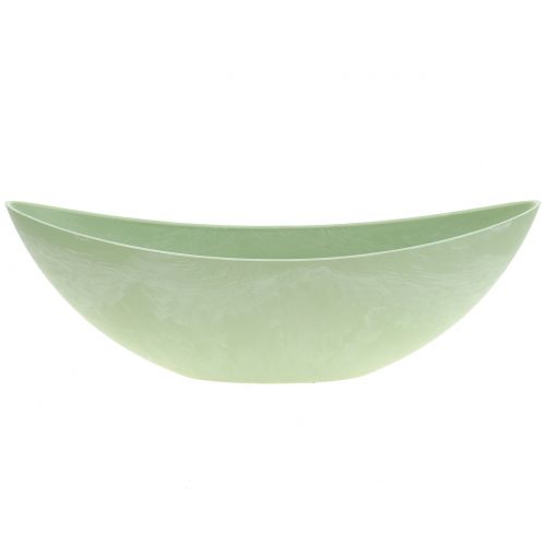 Floristik24 Dekorativ skål planteringskål pastellgrön 34cm x 11cm H11cm