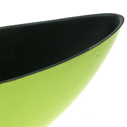Floristik24 Dekorativ skål planteskål grön 39cm x 12 cm H13cm