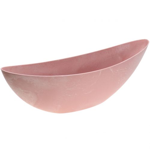 Floristik24 Dekorativ skål planteskål rosa 55cm x 14,5 cm H17cm