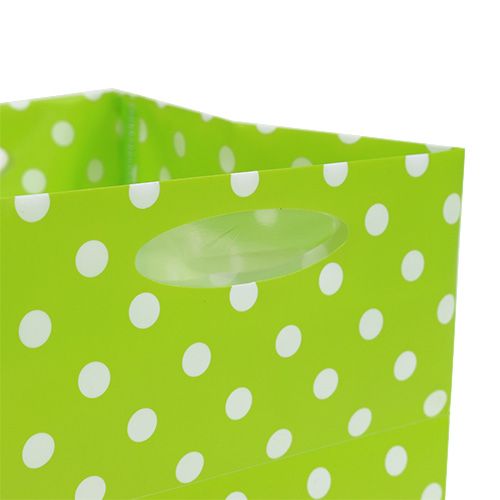 Floristik24 Plastpåse 10,5cm x 10,5cm x 10,5cm Grön 12st
