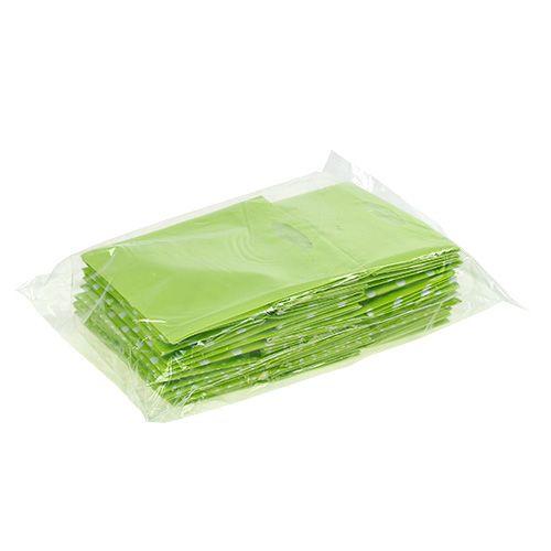 Floristik24 Plastpåse 10,5cm x 10,5cm x 10,5cm Grön 12st