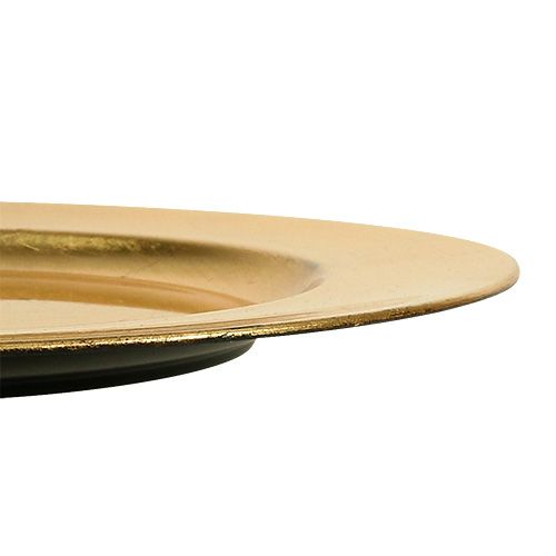 Artikel Plastplatta guld Ø17cm 10st