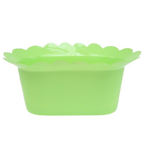 Floristik24 Plastkruka oval färgad sortiment. 22x12cm 10st