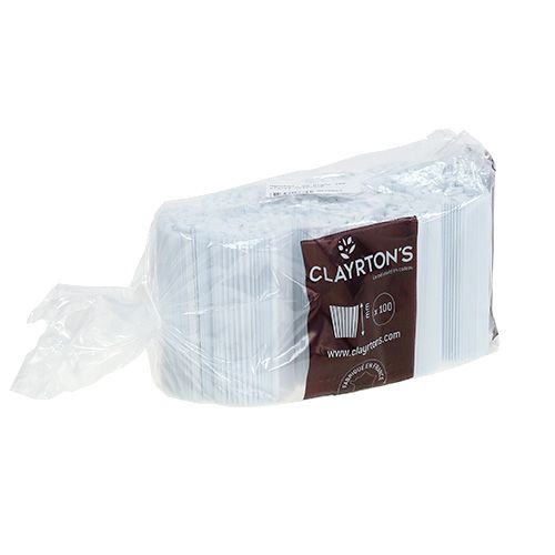 Artikel Plisserade muddar vita 12,5cm 100 st