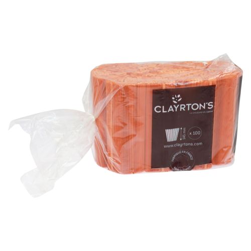 Artikel Veckade muddar för blomkrukor orange 14,5cm 100 st