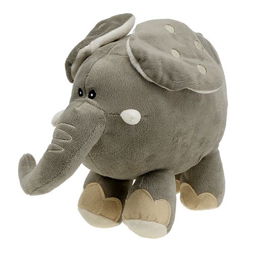 Floristik24 Plysch elefant 35cm grå