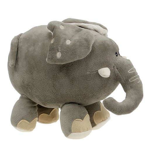 Floristik24 Plysch elefant 35cm grå