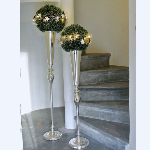 Floristik24 Koppvas silver Ø15cm H75cm
