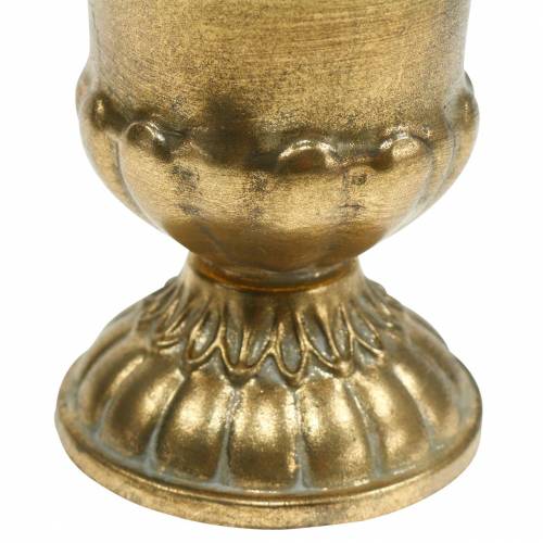Floristik24 Kopp antik look gyllene metall Ø9cm H12,5cm