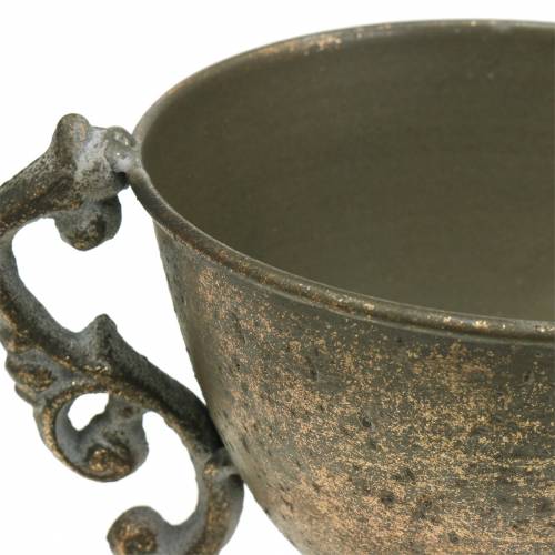 Floristik24 Metallkopp antik guld Ø14cm H16cm
