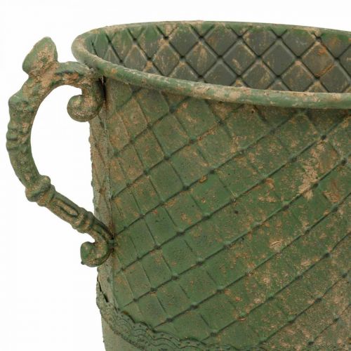 Floristik24 Metallbägare för plantering, bägare med handtag, planter Ø25cm H43cm