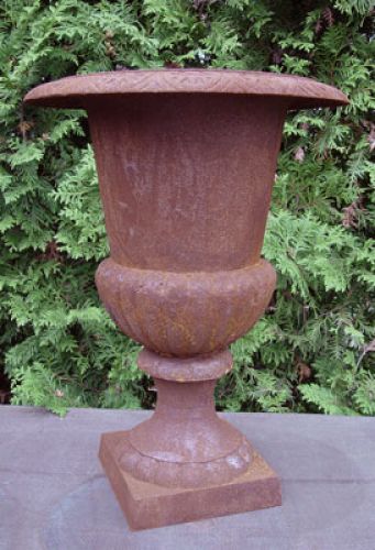 Floristik24 Gjutjärnspokal roströd H55cm Ø40cm