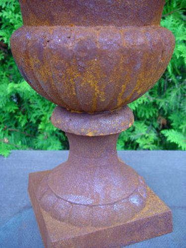 Floristik24 Gjutjärnspokal roströd H55cm Ø40cm