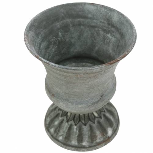 Floristik24 Plant Cup Bägare Antik Grå Ø7,5cm H9cm