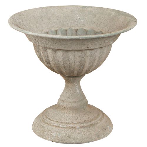 Artikel Koppskål med oädel metall vintagegrå Ø16cm H14,5cm