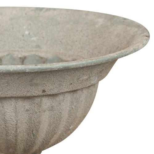 Artikel Koppskål med oädel metall vintagegrå Ø16cm H14,5cm