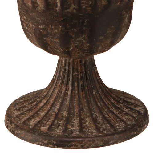 Artikel Kopp vas dekorativ kopp metall brun antik Ø14cm H12cm