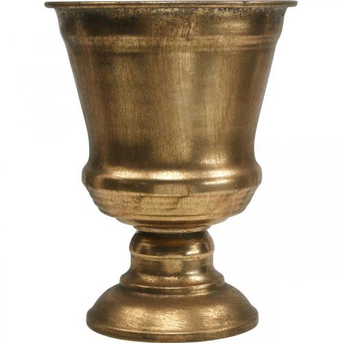Artikel Bägare vas guldlook bägare antik dekoration metall Ø14cm H18,5cm