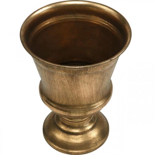 Artikel Bägare vas guldlook bägare antik dekoration metall Ø14cm H18,5cm