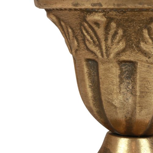 Floristik24 Kopp vas dekoration kopp metall guld antik look Ø13cm H11,5cm